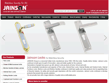 Tablet Screenshot of jainsonlocks.com